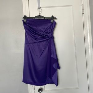 Purple cocktail dress